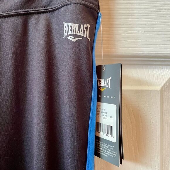 EVERLAST MISSY EVERDRI PANT IN BLACK WITH BLUE SIZE LARGE - Picture 3 of 5